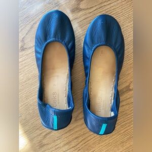 Tieks leather ballet flats, navy size 7